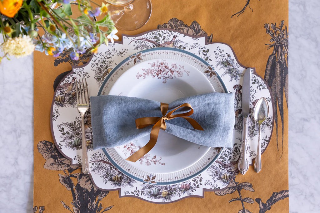 Die-Cut Harvest Toile Frame Placemats