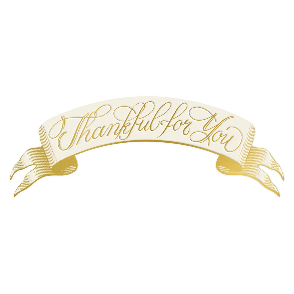 Thankful for You Banner Table Accent