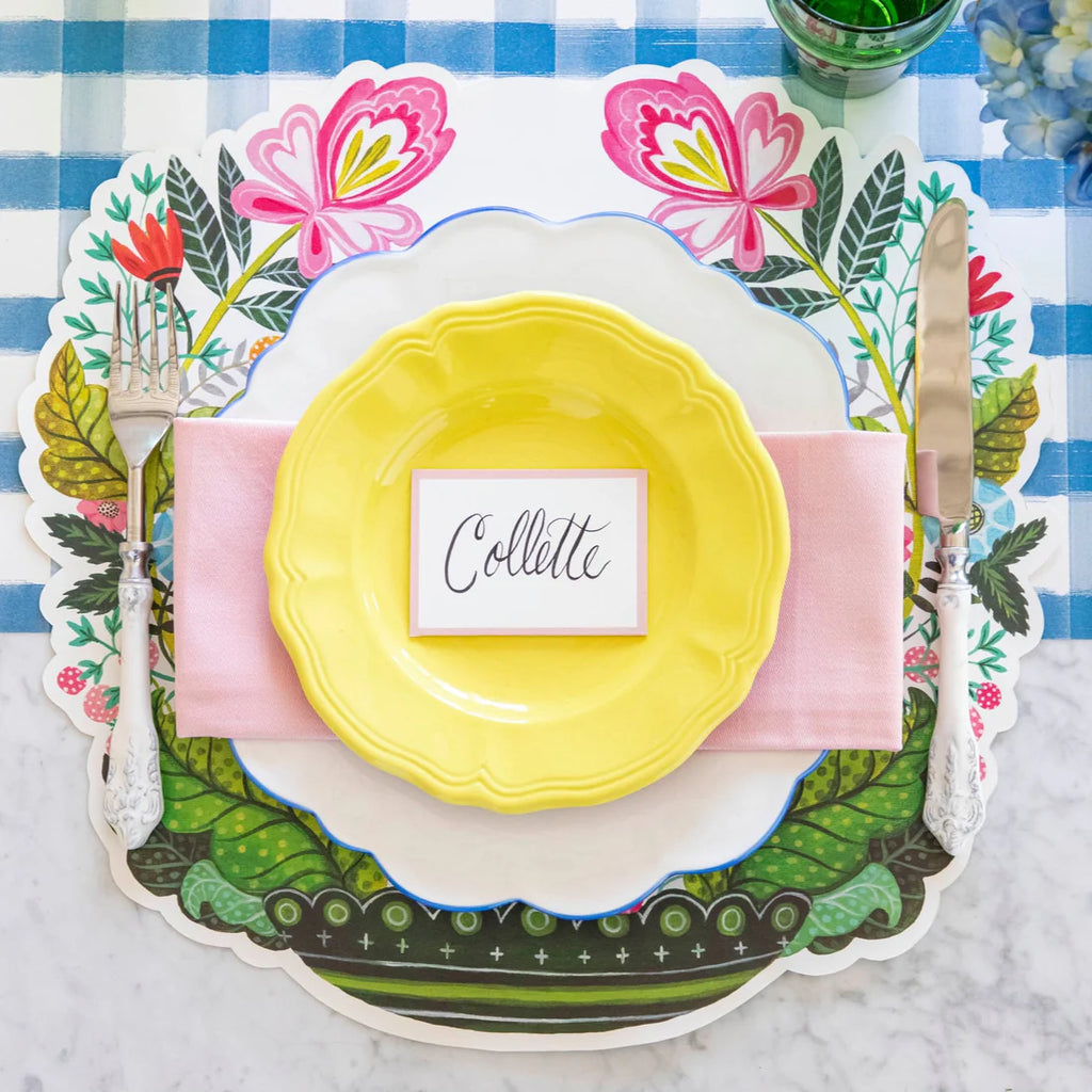 Pink Frame Place Card