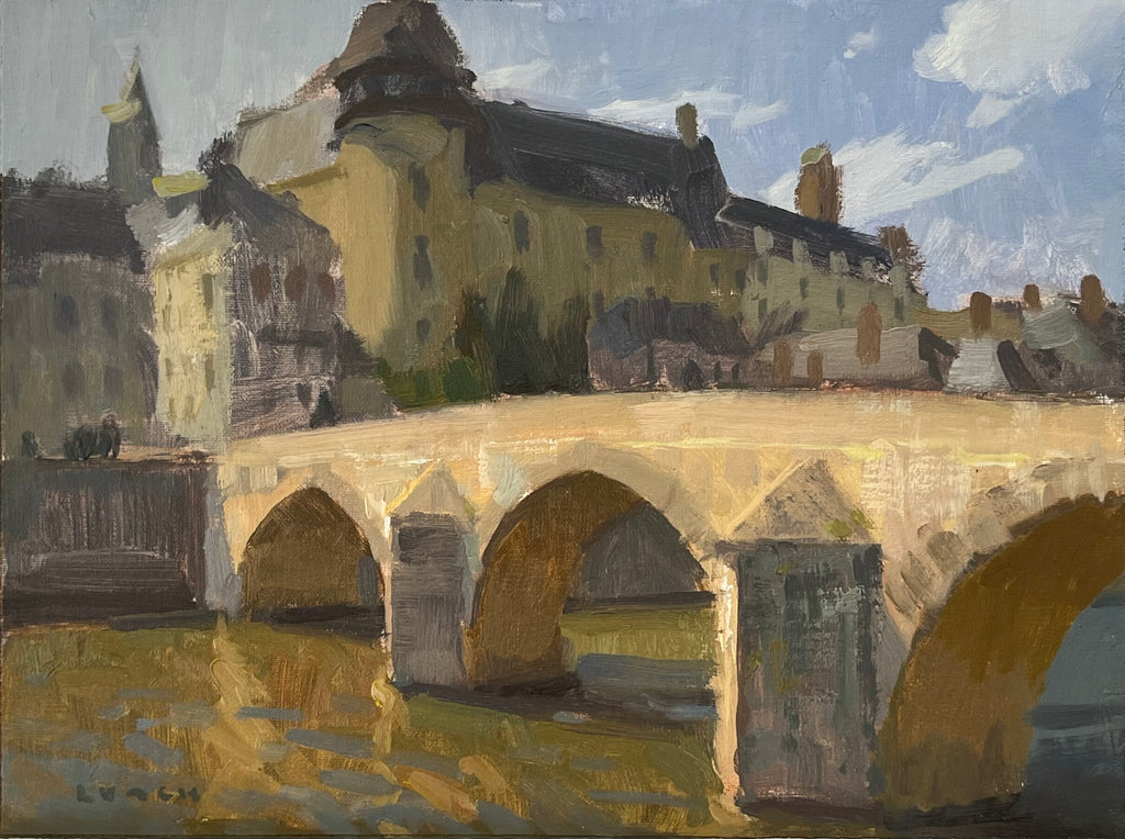 Laval Bridge at Sunset