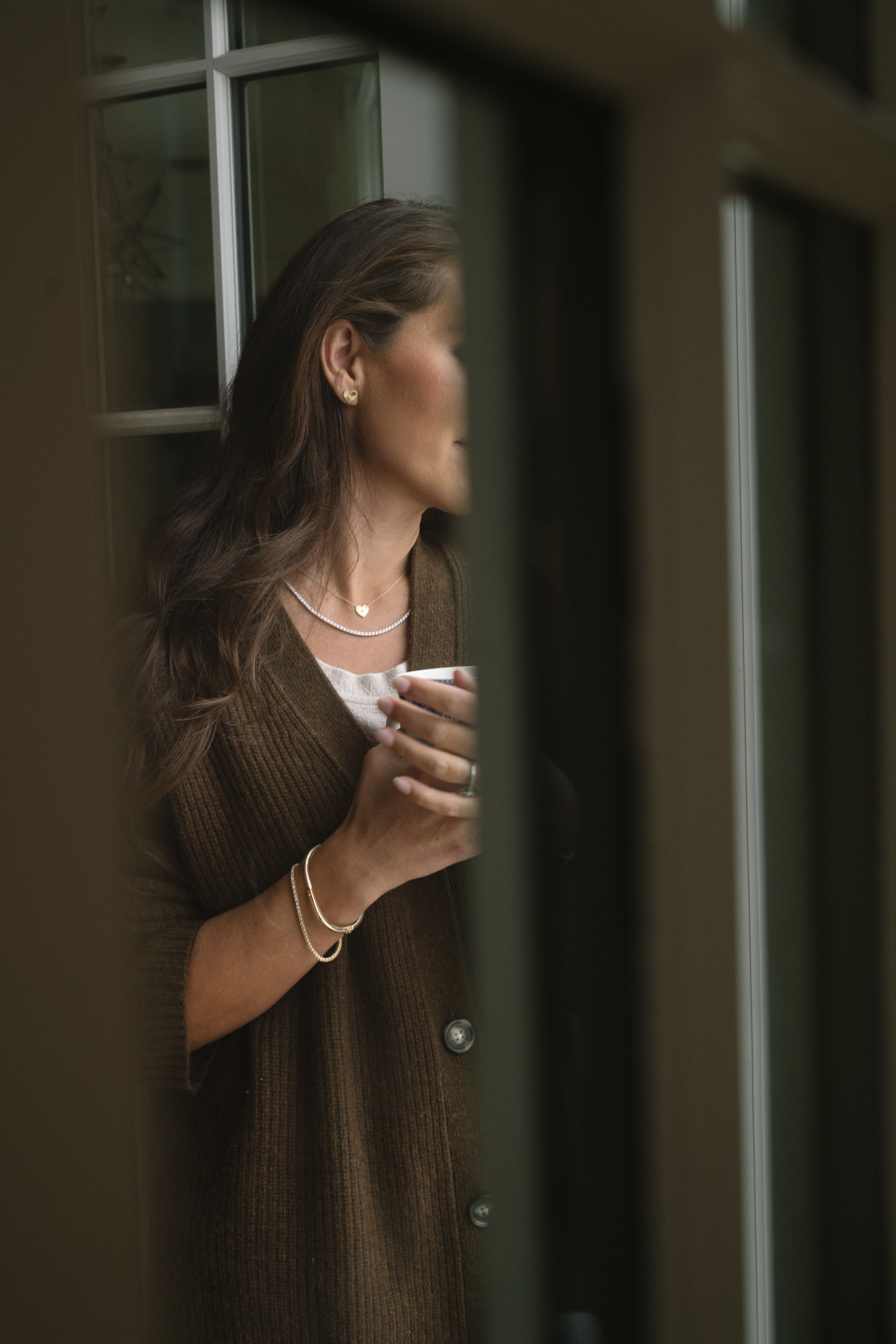 Adjustable Diamond Tennis Necklace