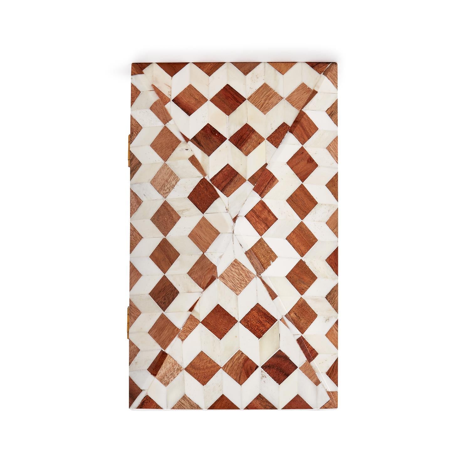 Pyramid Mosaic Covered Box