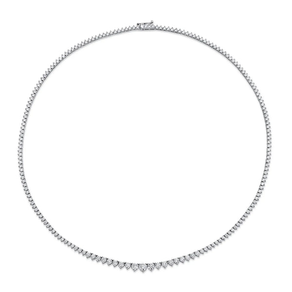 Graduating Diamond Riviera Necklace | 6.97ctw