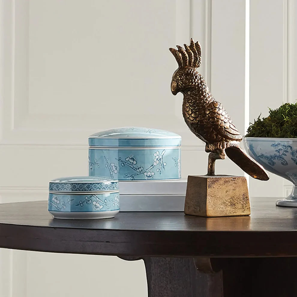 Monarch Empress Round Lidded Catchall Box