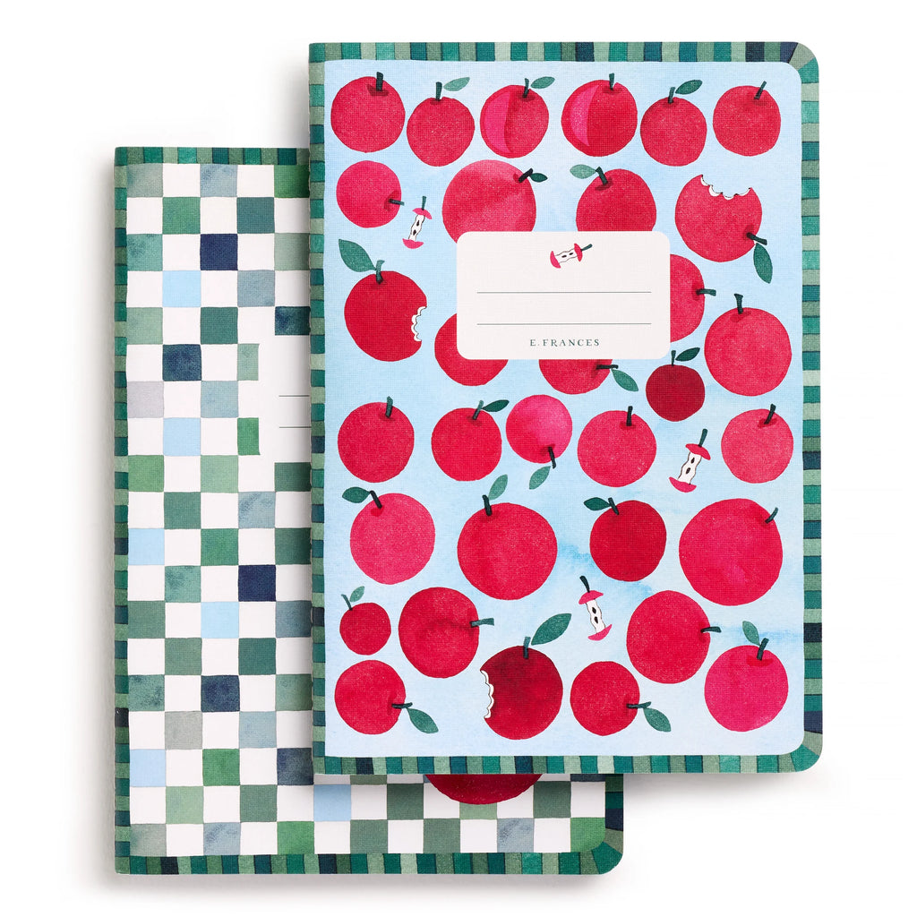 Apple a Day Set of Two Stitched Notebooks