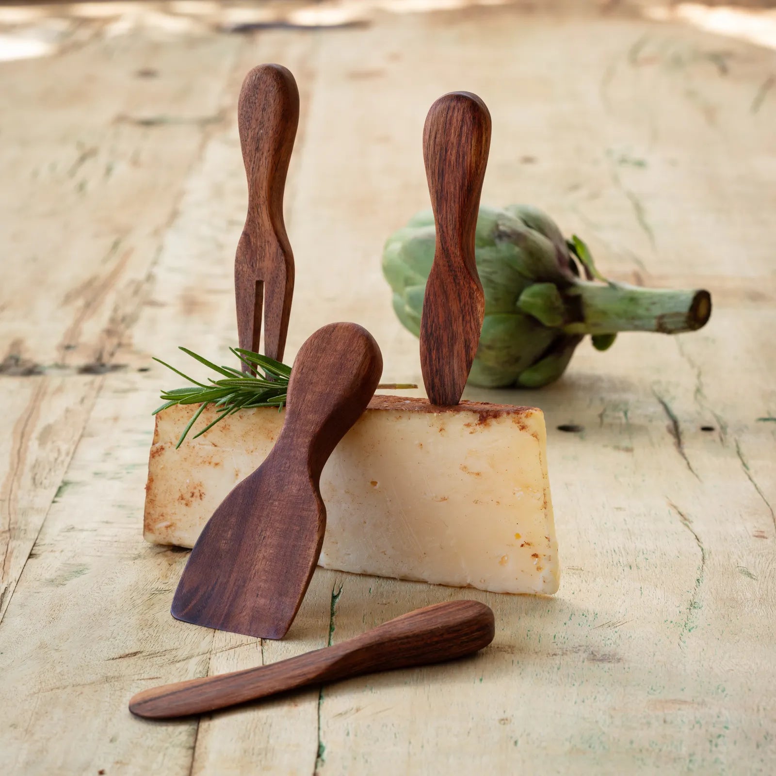 Wooden Cheese Serving Utensil Set