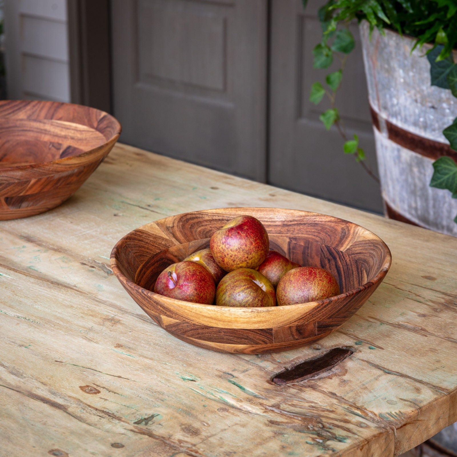 Small Wooden Serving Bowl