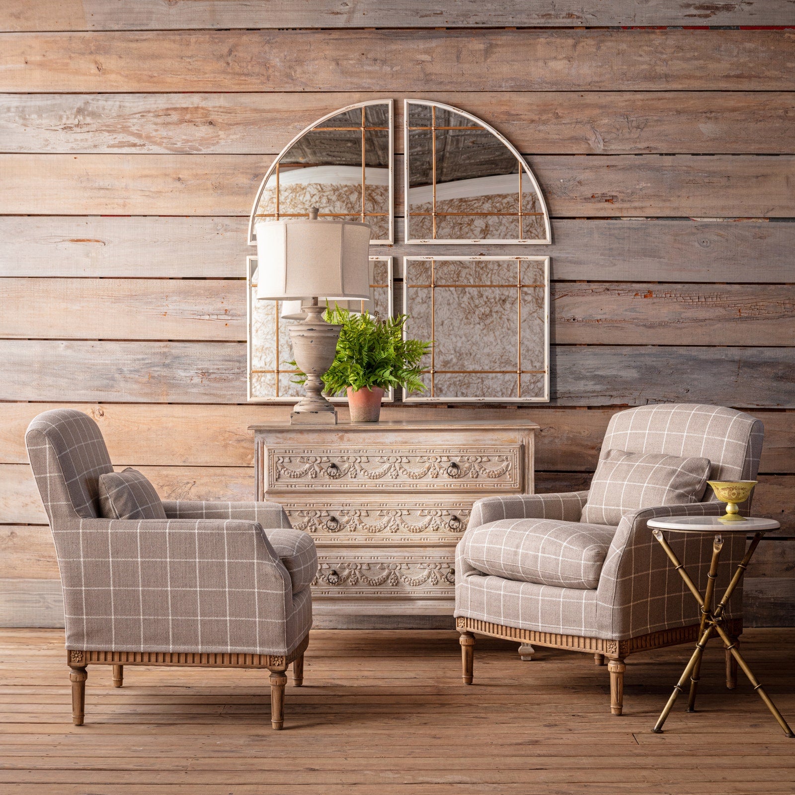 Window Pane Arm Chair