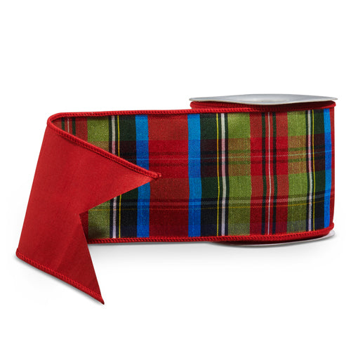 Plaid Wired Ribbon