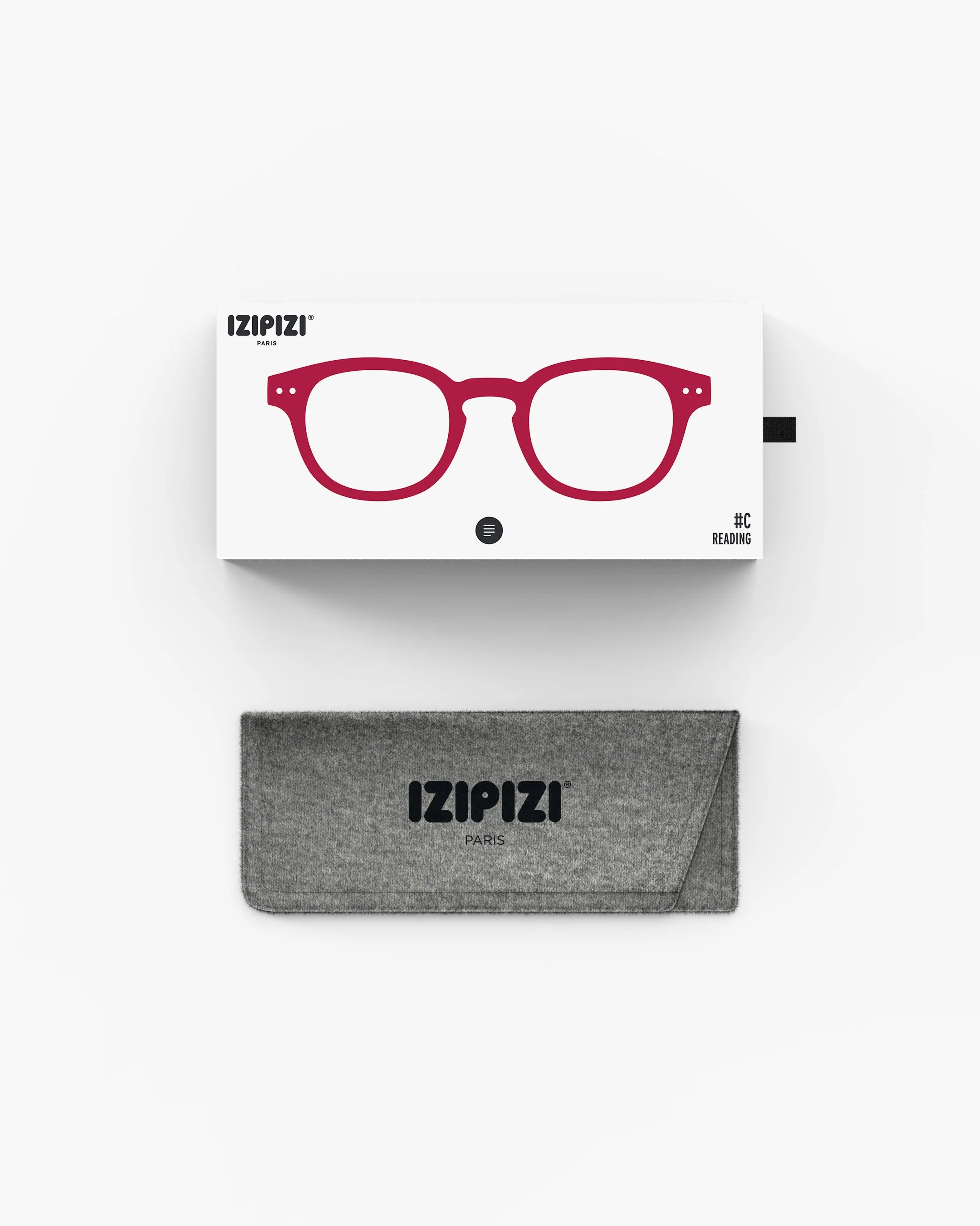 #C Cherry Red Reading Glasses