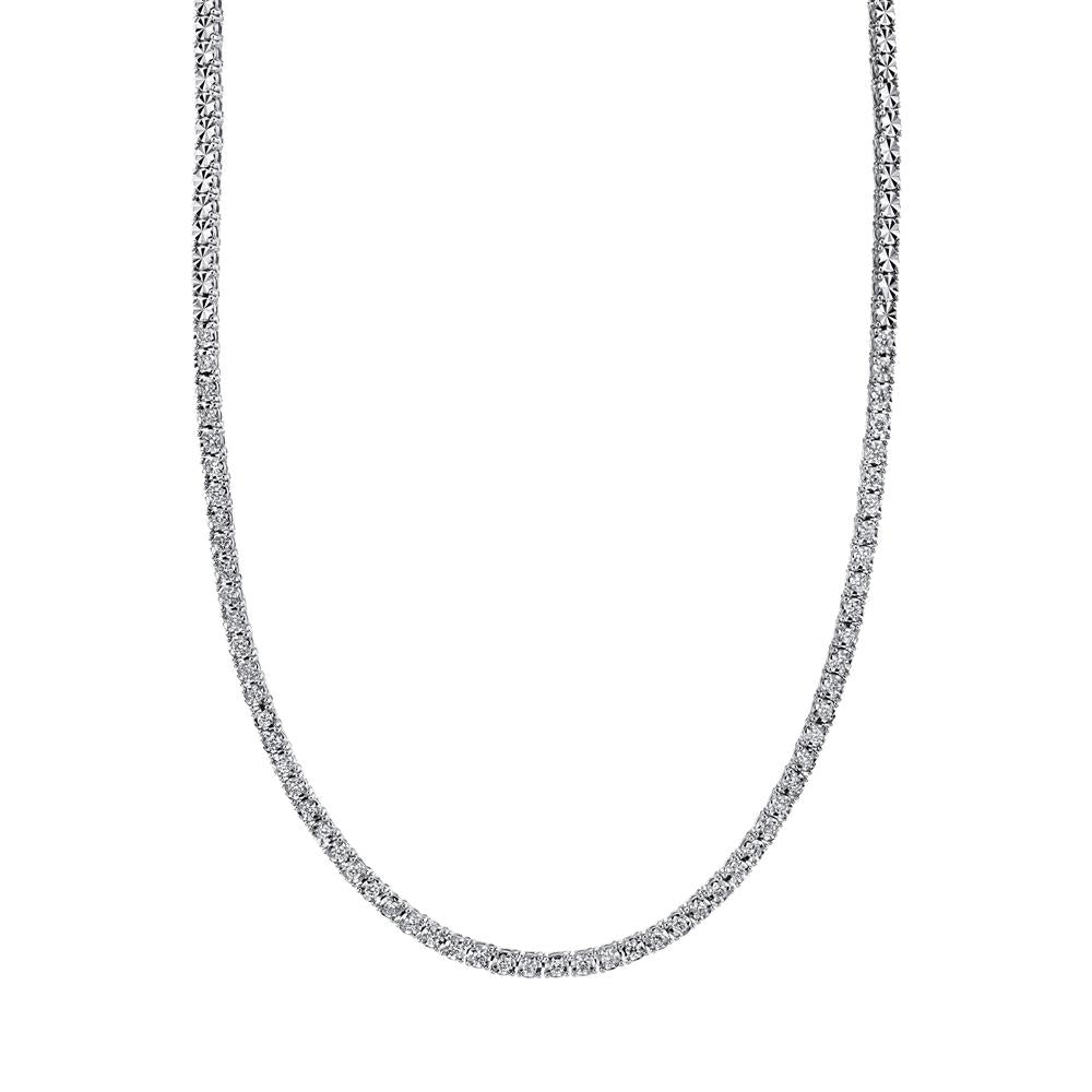 Adjustable Diamond Tennis Necklace