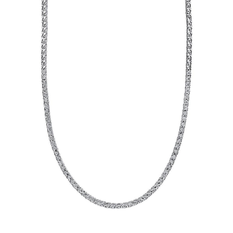 Adjustable Diamond Tennis Necklace