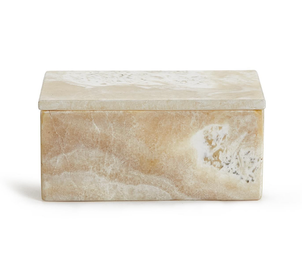 White Onyx Covered Box