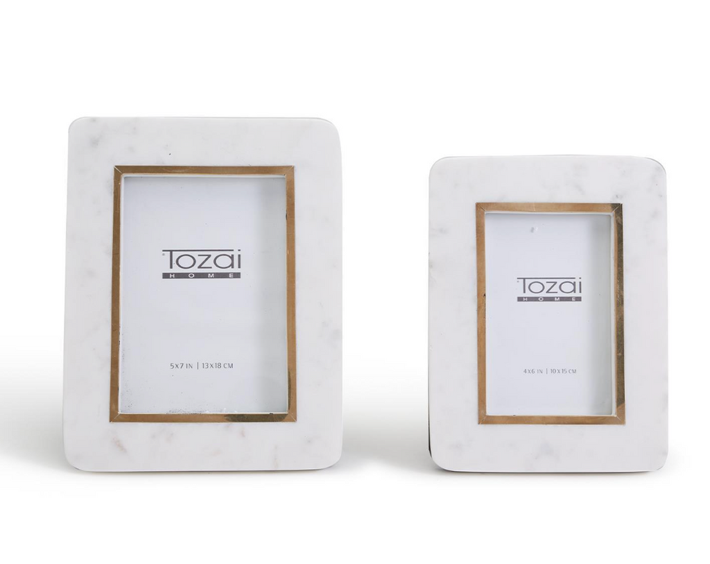 White Marble Photo Frame