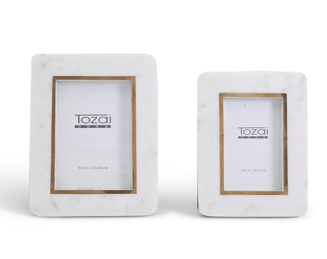 White Marble Photo Frame