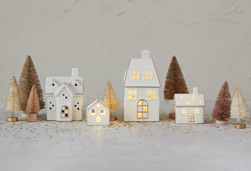 Stoneware Christmas Village