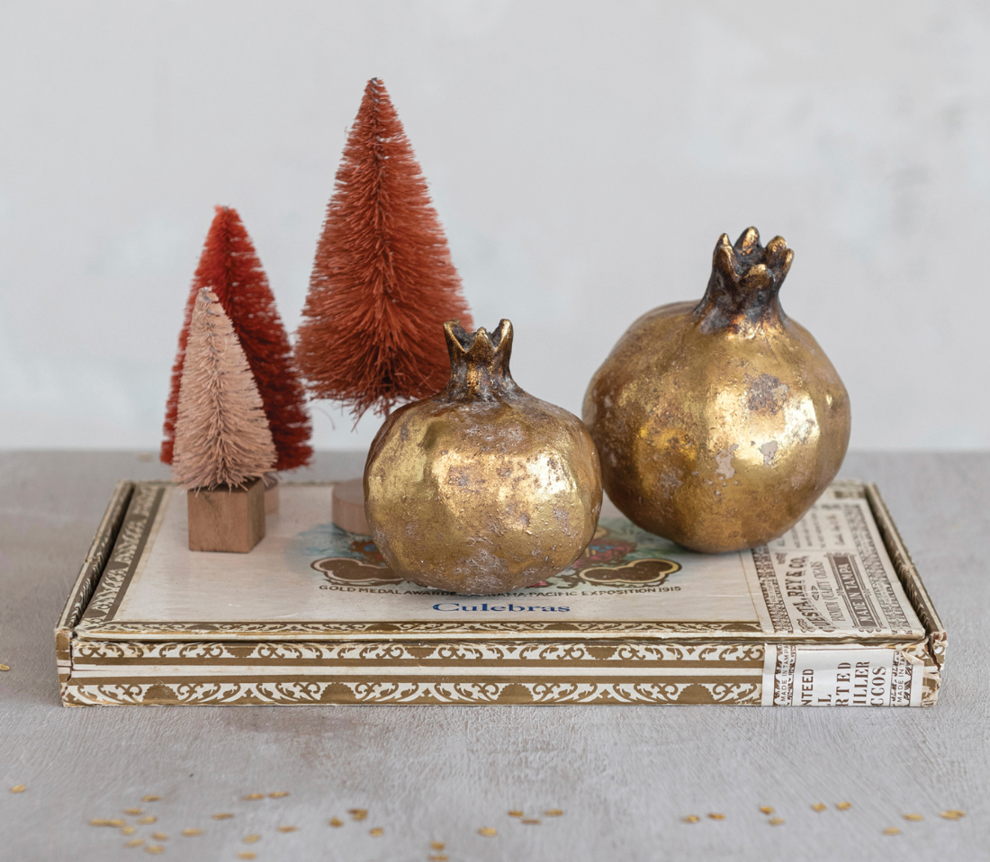 Antique Gold Pomegranate