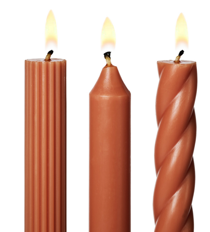 Assorted Candle Tapers- Pack of 3