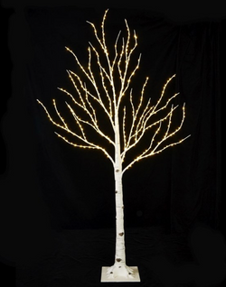 4' Birch Lighted Tree with Fairy Lights