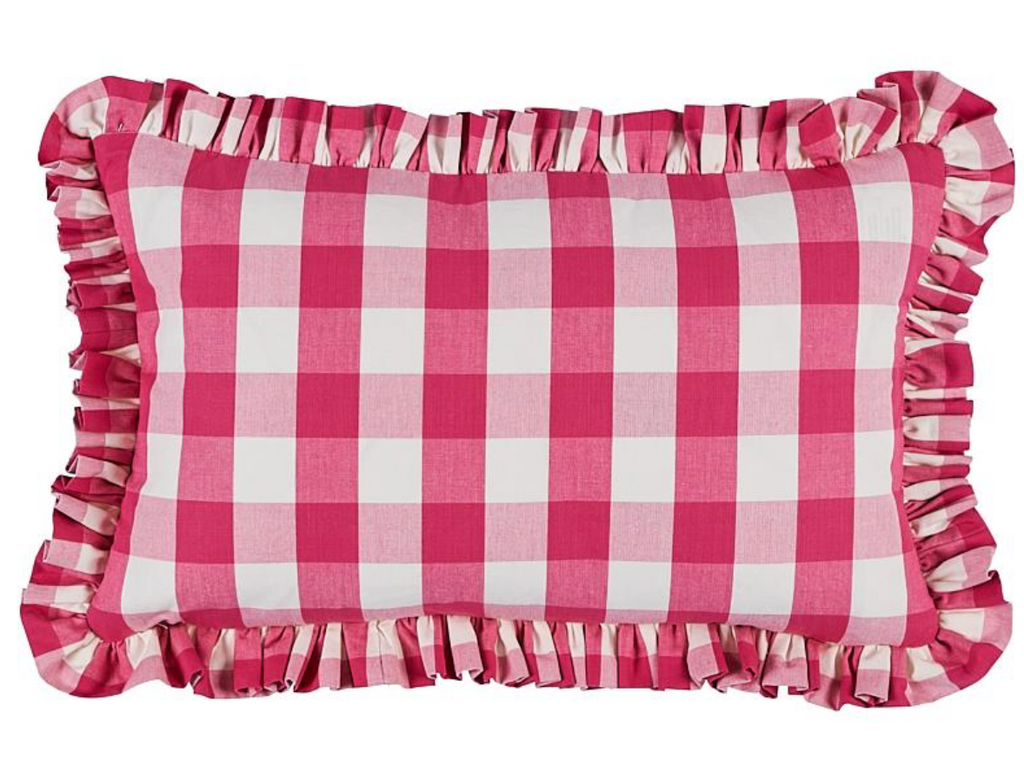 Camden Cotton Check Pillow