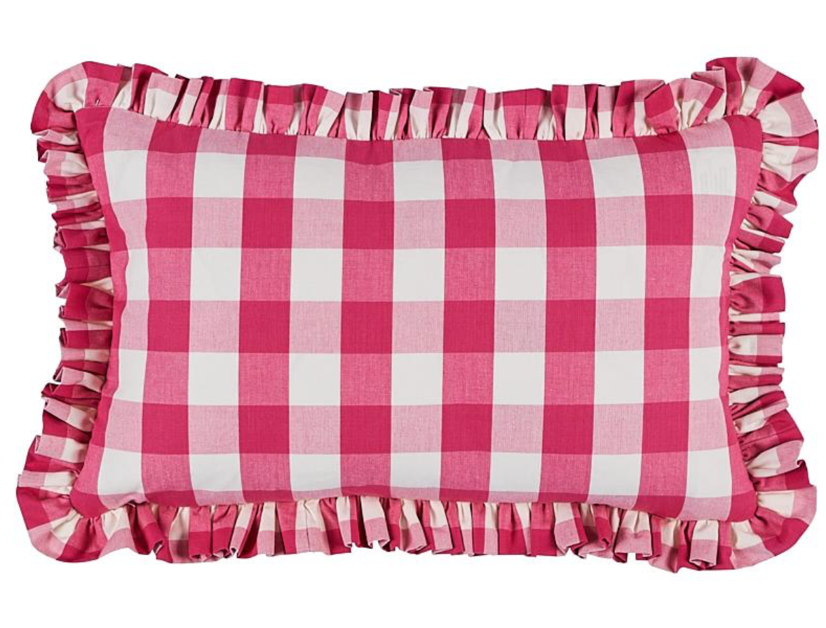 Camden Cotton Check Pillow