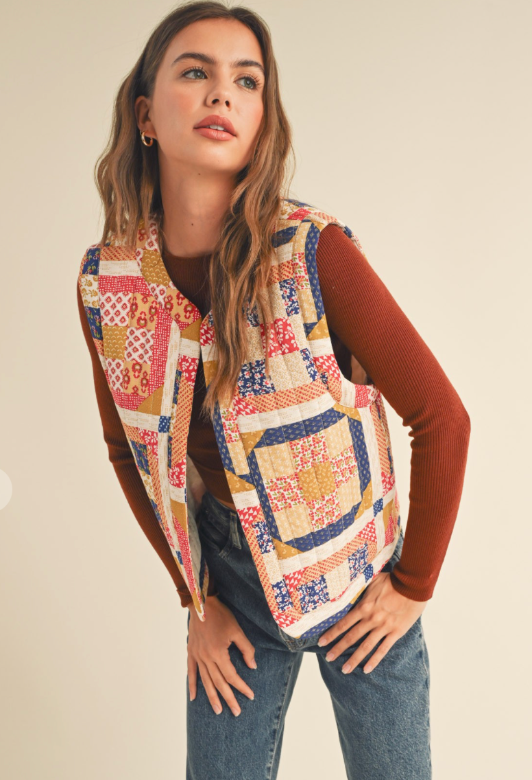 Patchwork Quilted Vest