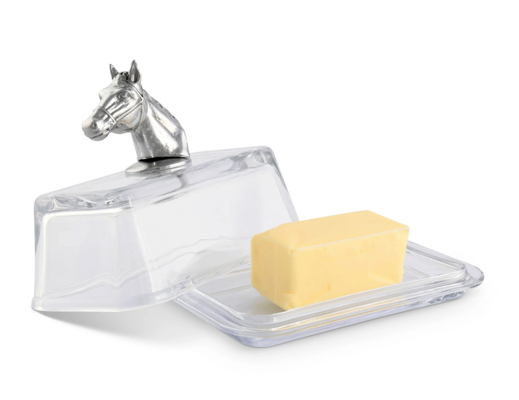 Equestrian Butter Dish