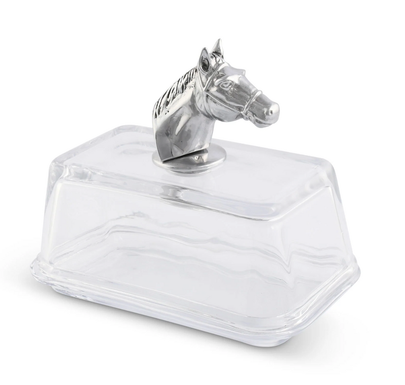 Equestrian Butter Dish