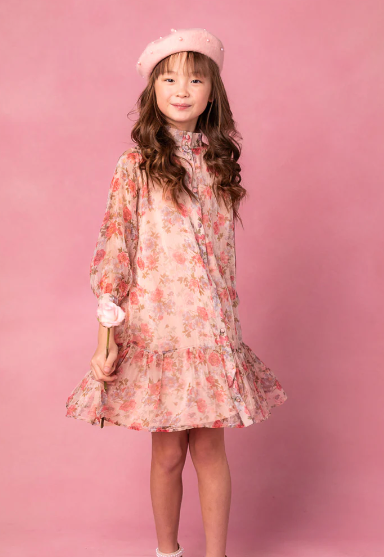 Mini Eleanor Dress in Pink Floral