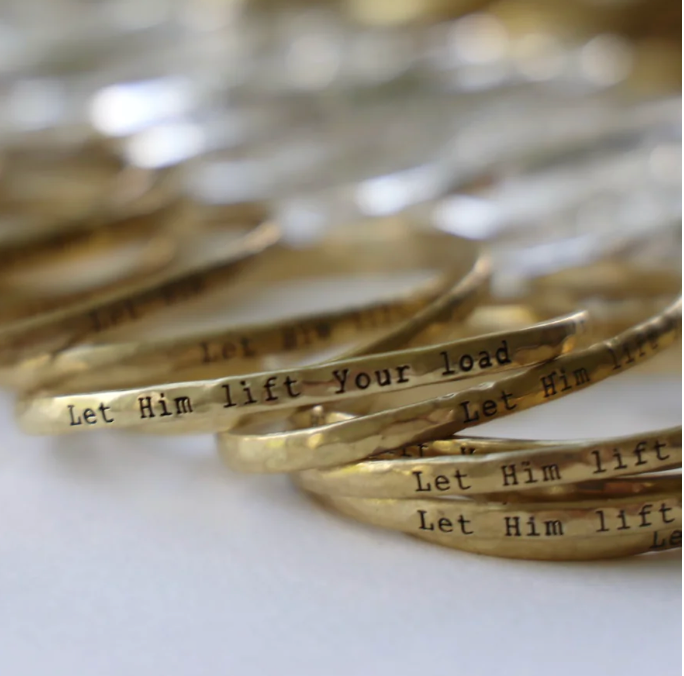 "Let Him Lift Your Load" Cuff