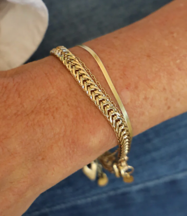 Woven Wheat Chain Bracelet