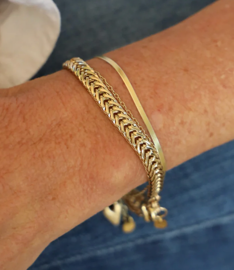 Woven Wheat Chain Bracelet