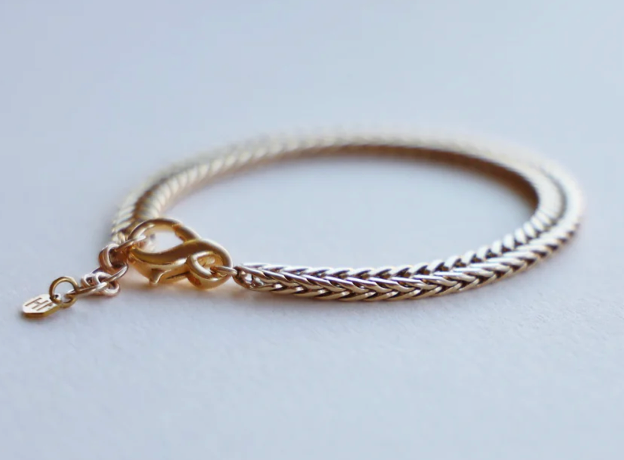Woven Wheat Chain Bracelet