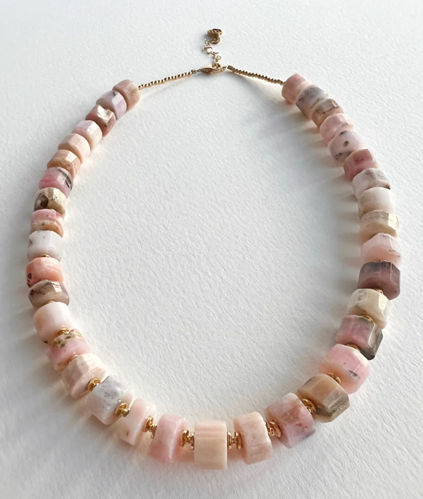 Aurora Pink Opal Necklace