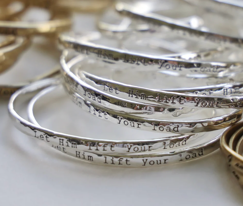 "Let Him Lift Your Load" Cuff