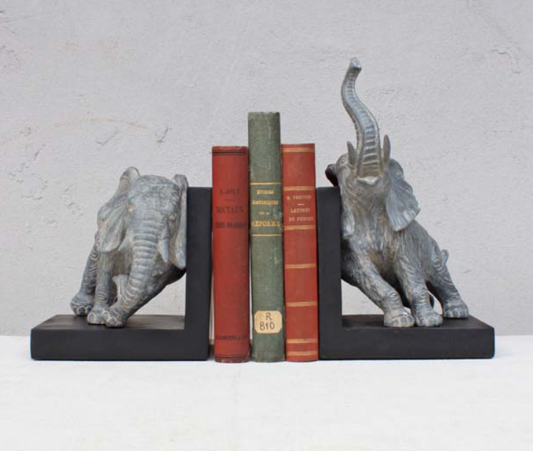 Playing Elephants Bookend