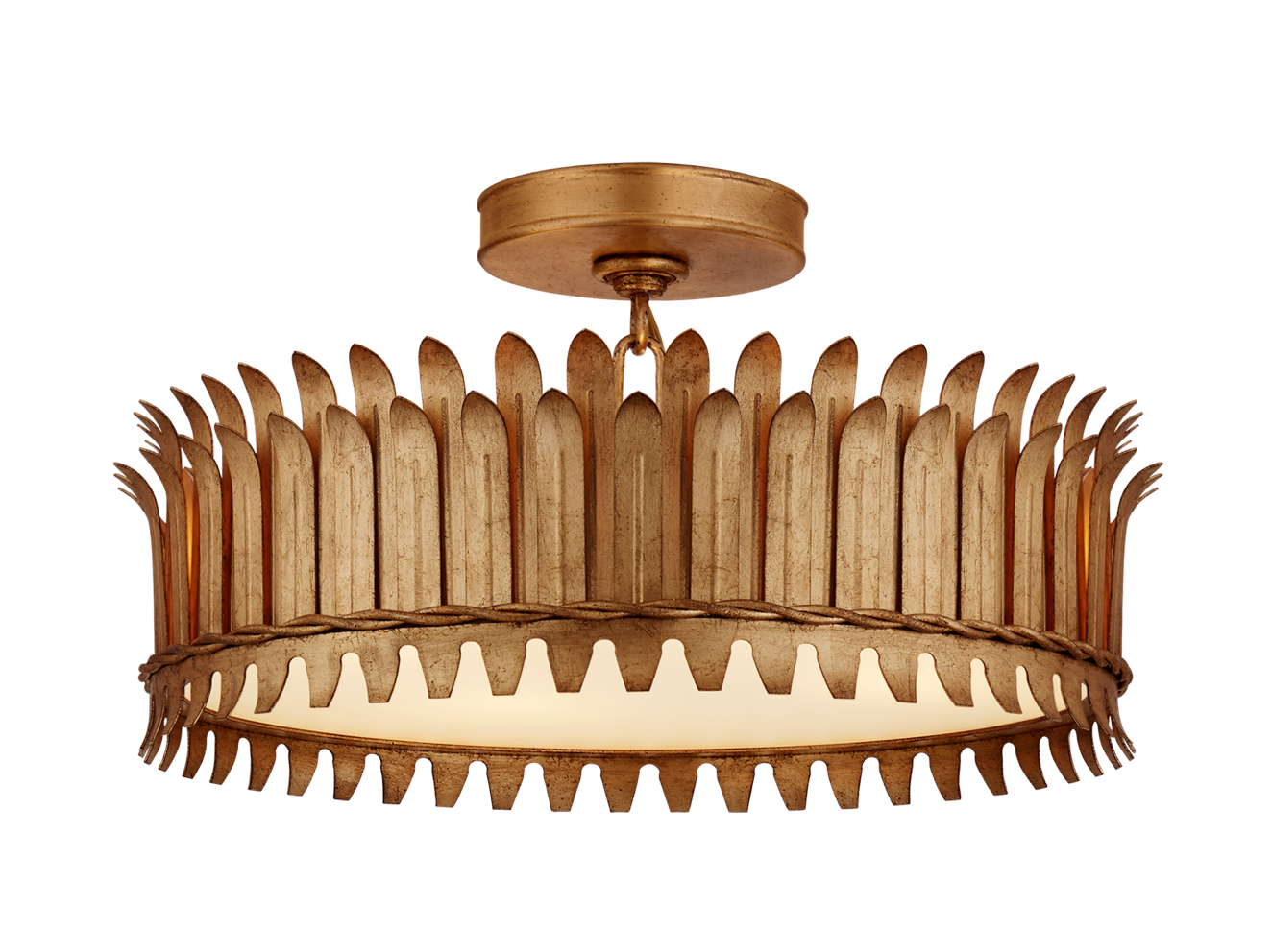 Leslie 16" Semi-Flush