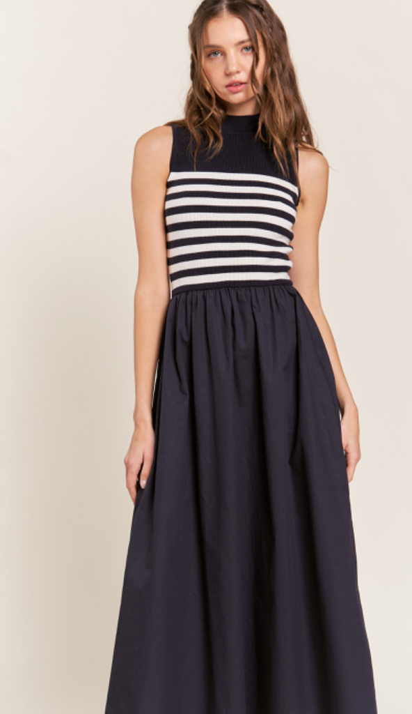 Maxi Stripe Knit Dress