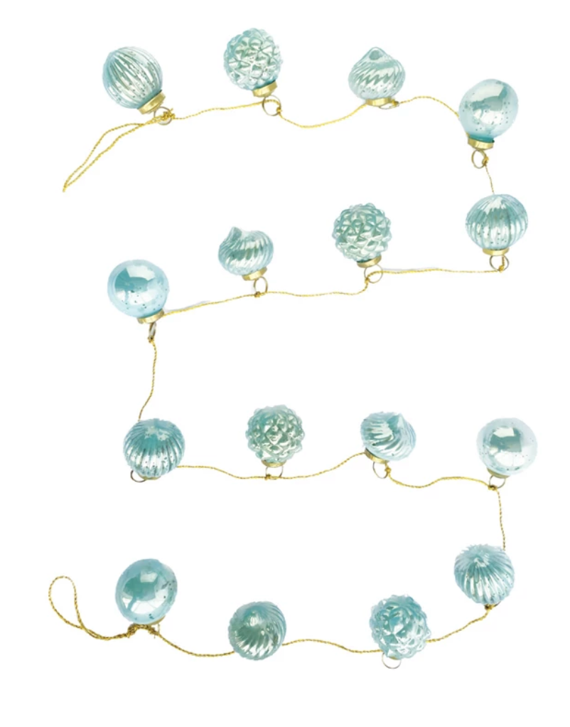 Mercury Glass Ornament Garland