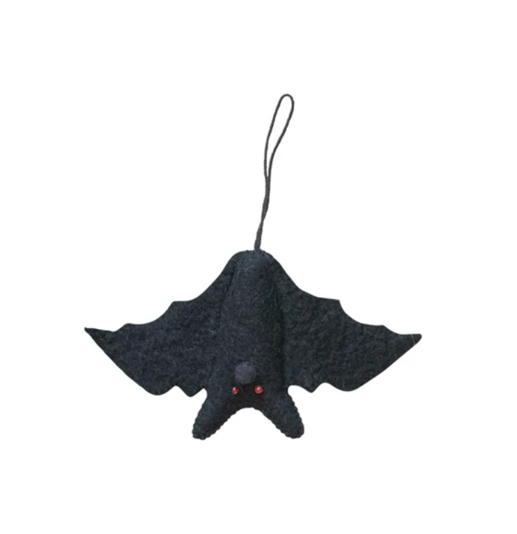 Handmade Wool Felt Bat Ornaments