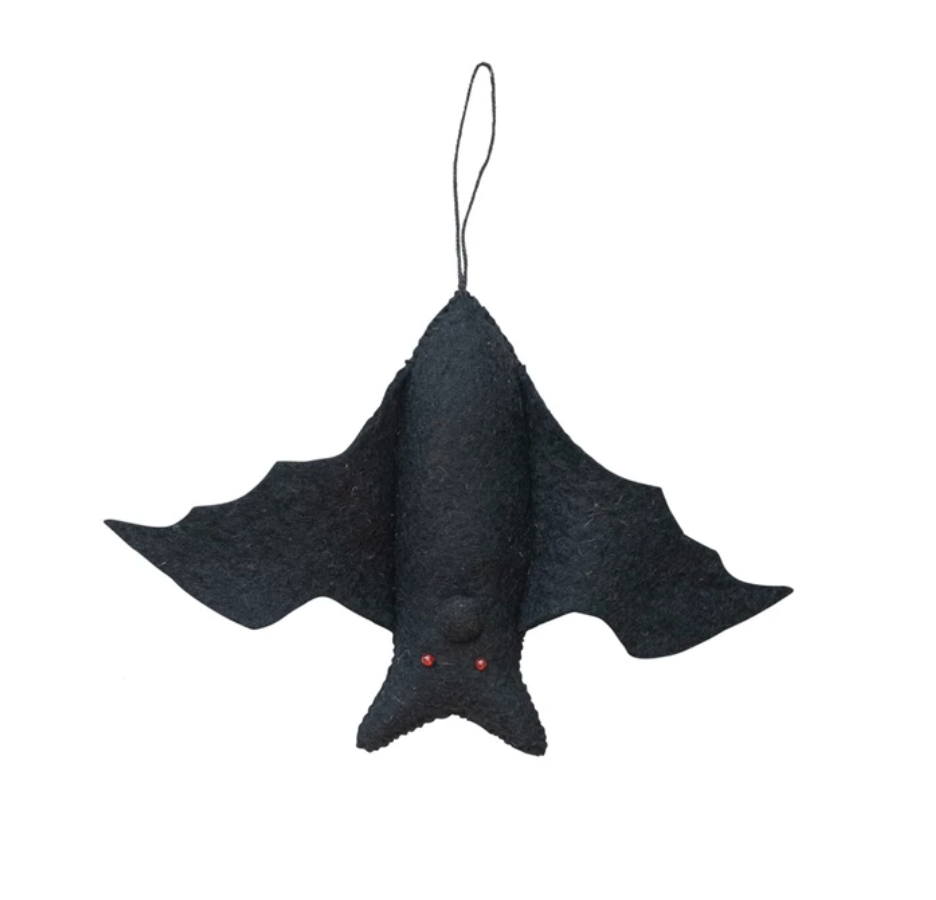 Handmade Wool Felt Bat Ornaments
