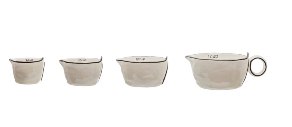 Stoneware Measuring Cups- Set of 4