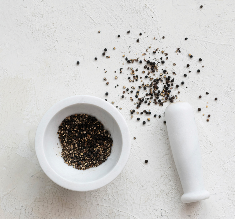 Marble Mortar and Pestle