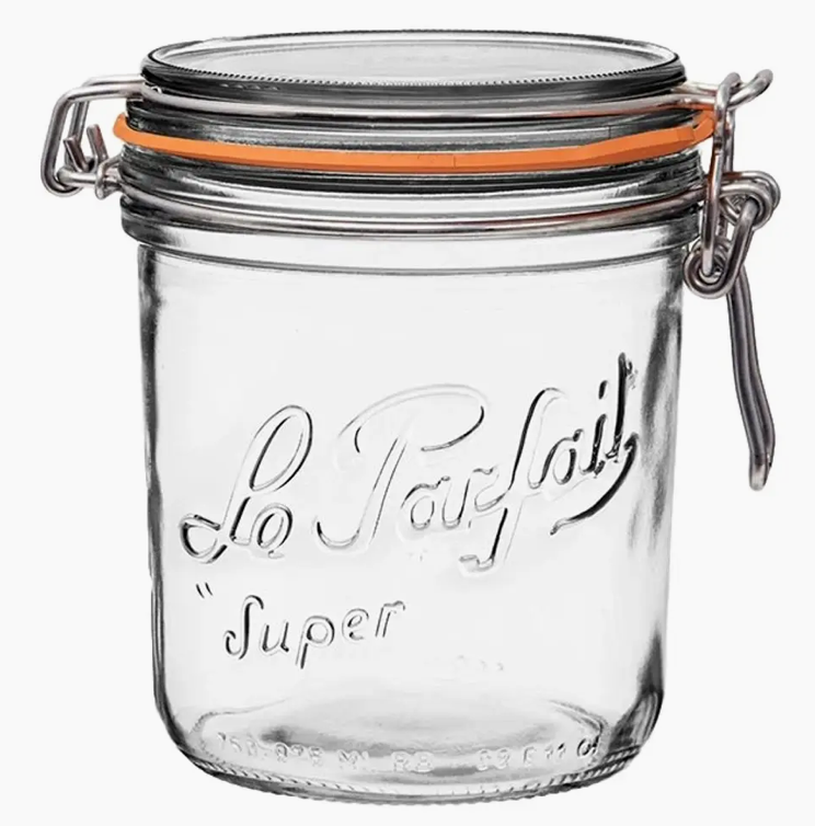 Tapered French Glass Jar