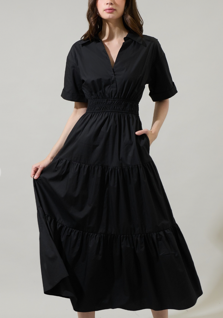 Apres Tiered Maxi Dress