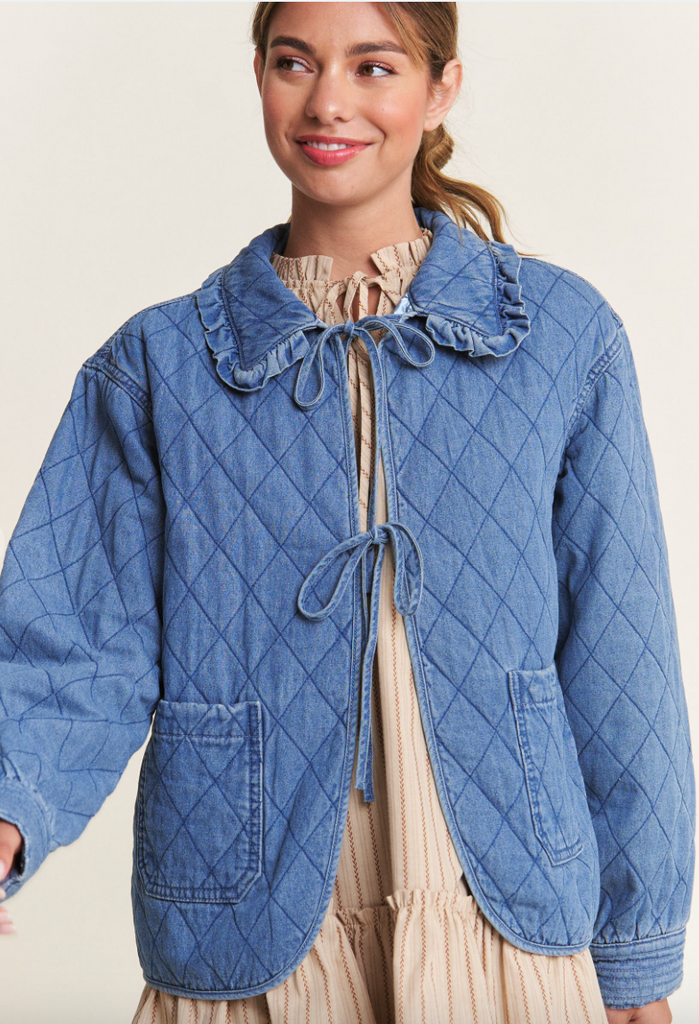 Quilted Denim Jacket