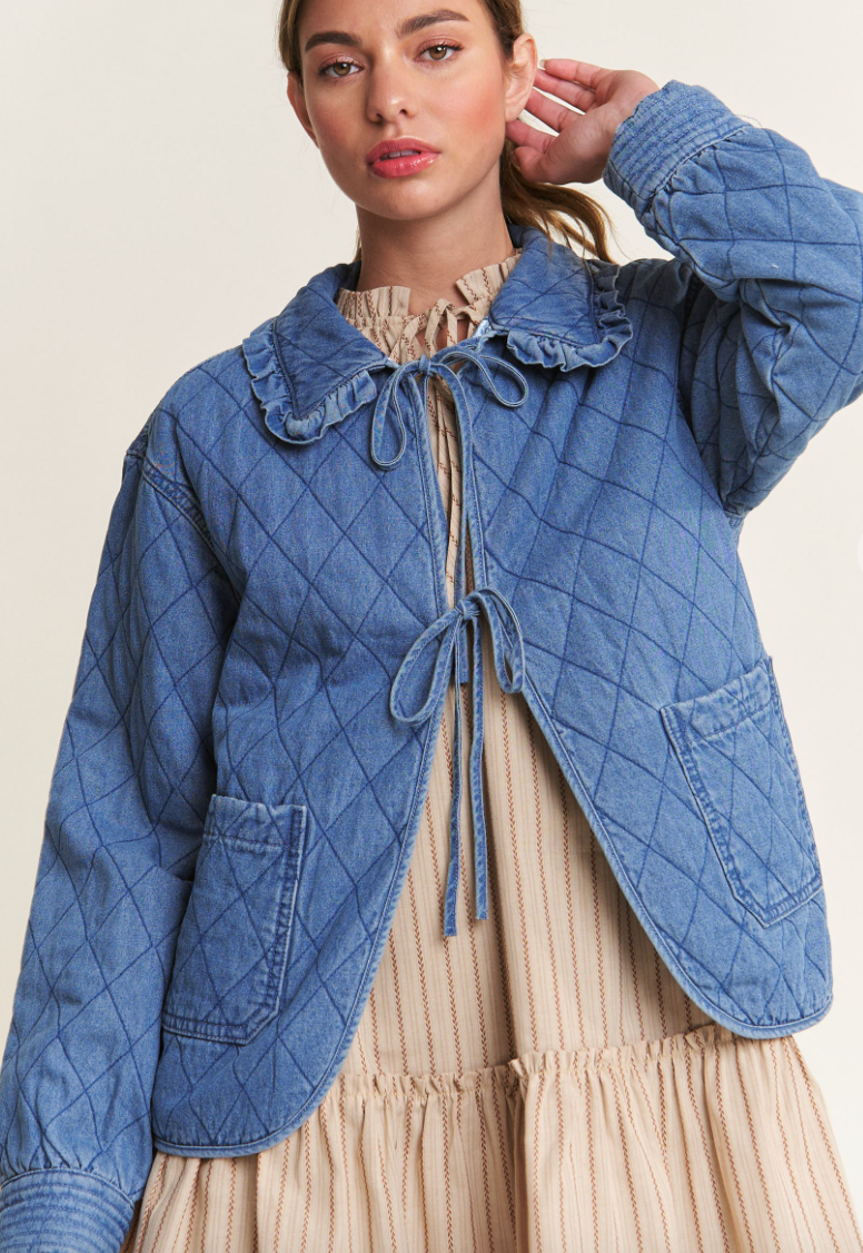 Quilted Denim Jacket