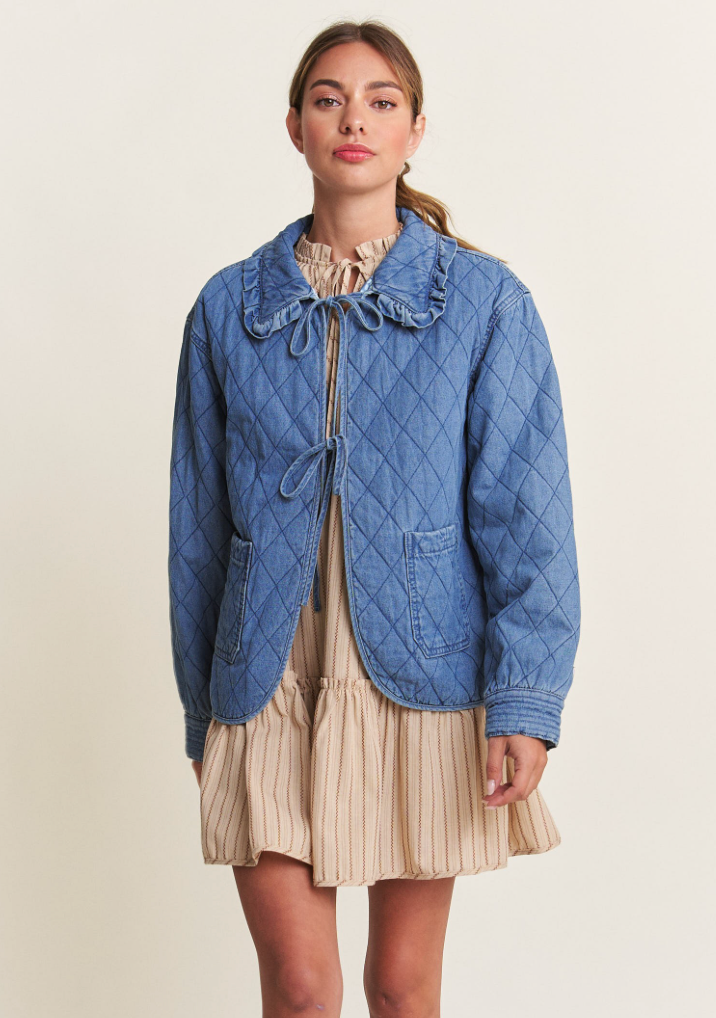 Quilted Denim Jacket
