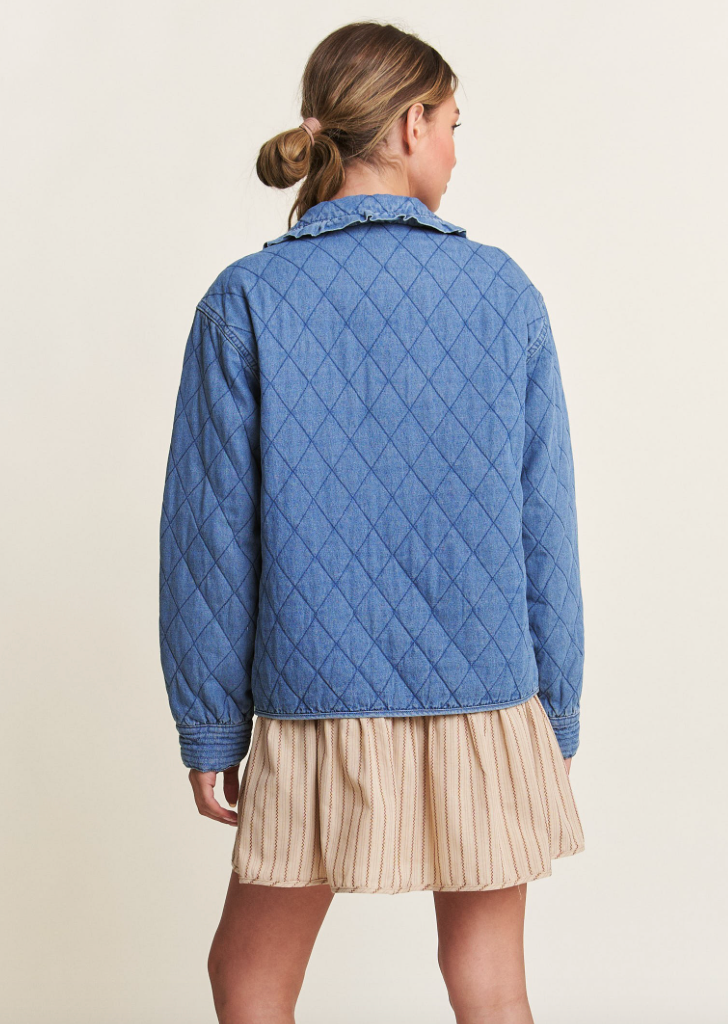 Quilted Denim Jacket