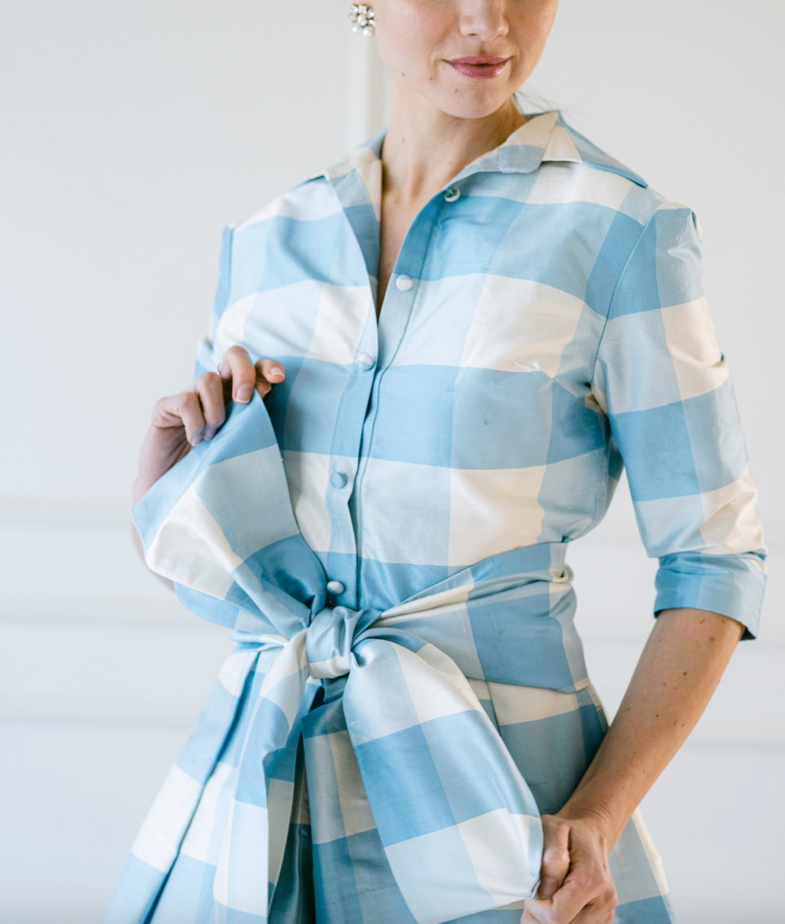 Luciana Silk Dresses- Tea Length